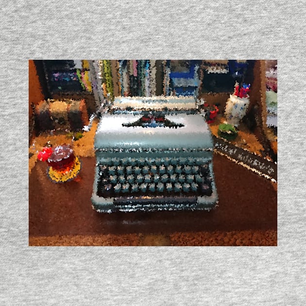 BLUEBIRD VINTAGE TYPEWRITER by MarniD9